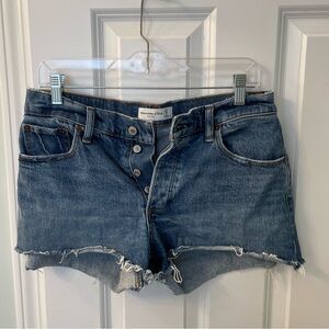 Abercrombie low-rise jean shorts